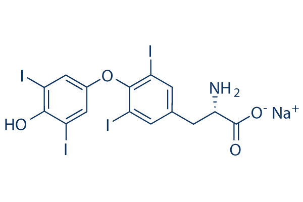 Levothyroxine (L-Thyroxine) sodium Chemical Structure