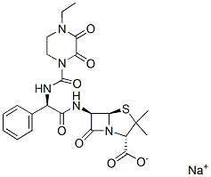 Piperacillin Sodium Chemical Structure