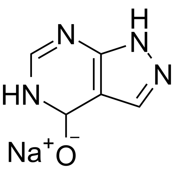 Allopurinol Sodium  Chemical Structure