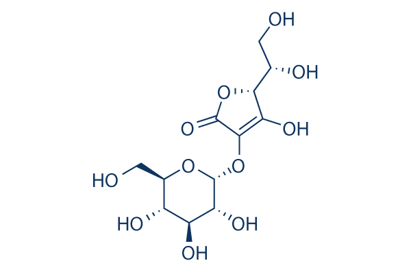2-O-α-D-Glucopyranosyl-L-ascorbic acid Chemical Structure