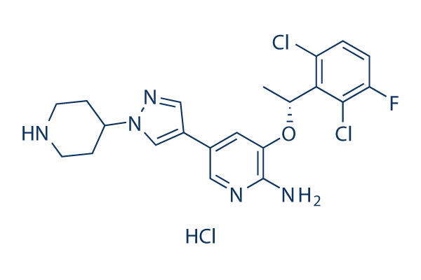Crizotinib hydrochloride Chemical Structure