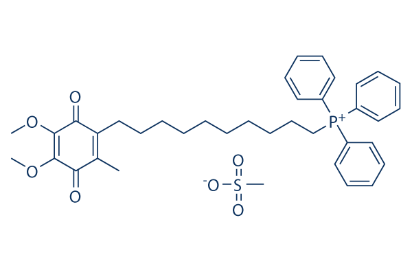 MitoQ (Mitoquinone) mesylate Chemical Structure