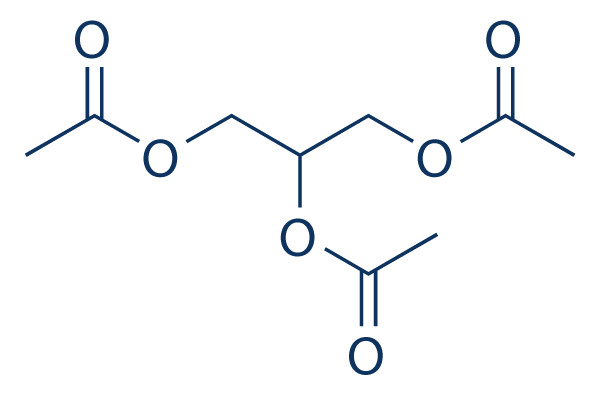 Triacetin Chemical Structure