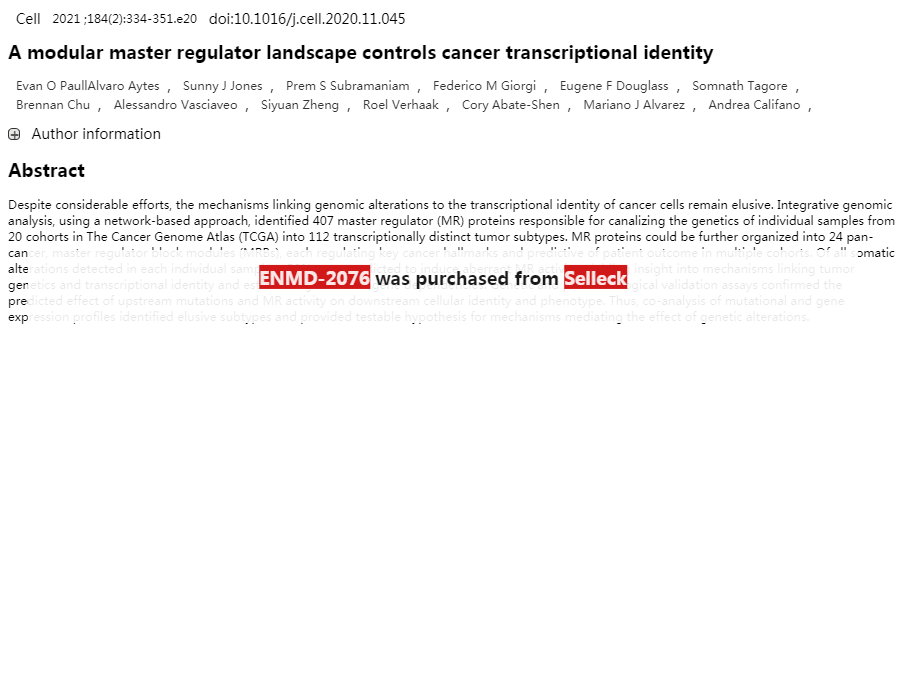 PDGFR inhibitors | signaling | cancer | mutation | receptor