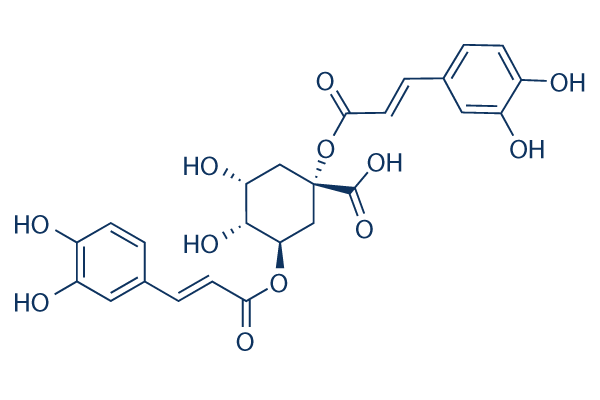 1,3-Dicaffeoylquinic acid Chemical Structure