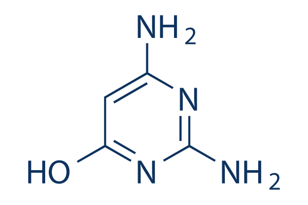 2,4-Diamino-6-hydroxypyrimidine Chemical Structure