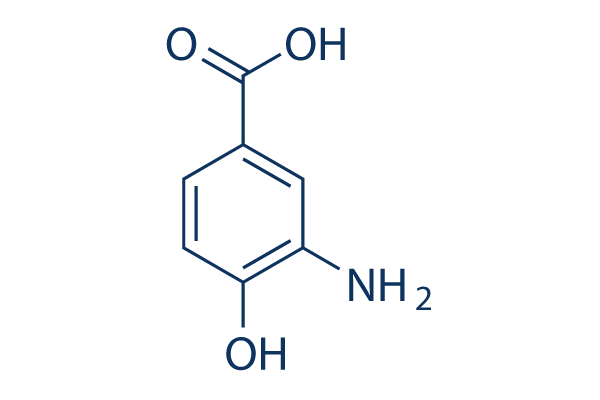 3-Amino-4-hydroxybenzoic acid Chemical Structure