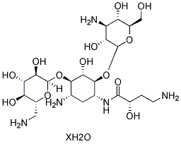 Amikacin hydrate Chemical Structure