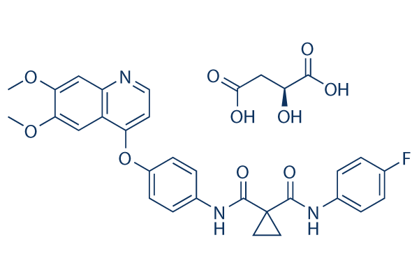 Cabozantinib malate (XL184) Chemical Structure