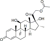 Dexamethasone Acetate Chemical Structure