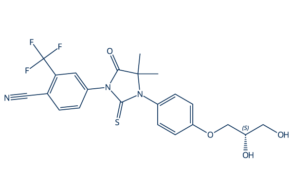 Rezvilutamide Androgen Receptor antagonist Chemical Structure