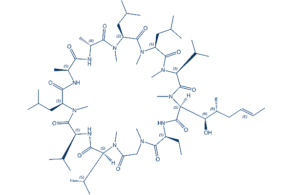 NIM811 ((Melle-4)cyclosporin) Mitochondrial Metabolism inhibitor Chemical Structure