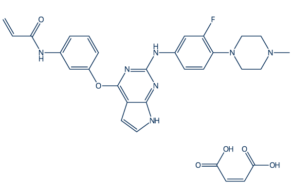 Avitinib maleate Chemical Structure