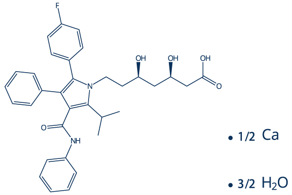 Atorvastatin calcium hydrate Chemical Structure