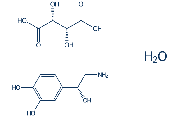 Noradrenaline bitartrate Chemical Structure