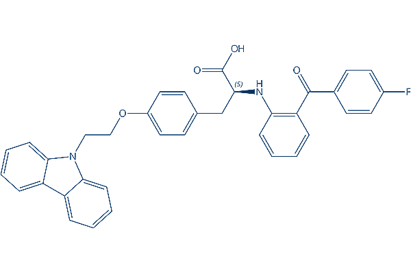 Chiglitazar (Carfloglitazar) PPAR agonist Chemical Structure