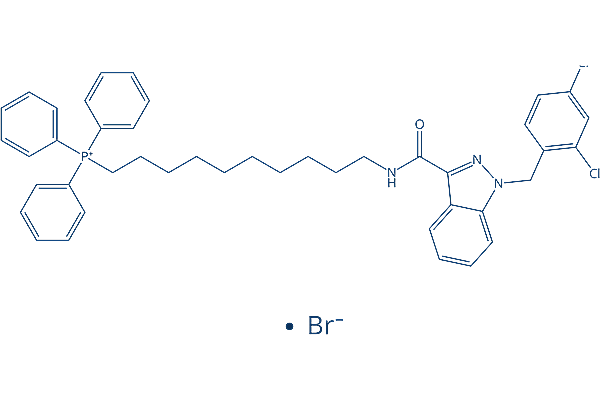 Mito-LND (Mito-Lonidamine) OXPHOS inhibitor Chemical Structure