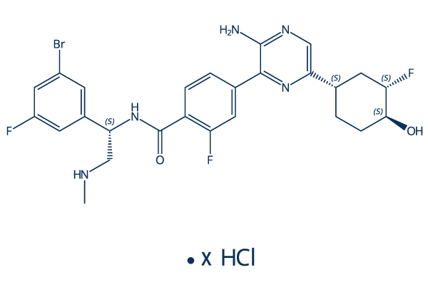 Rineterkib hydrochloride Raf inhibitor Chemical Structure