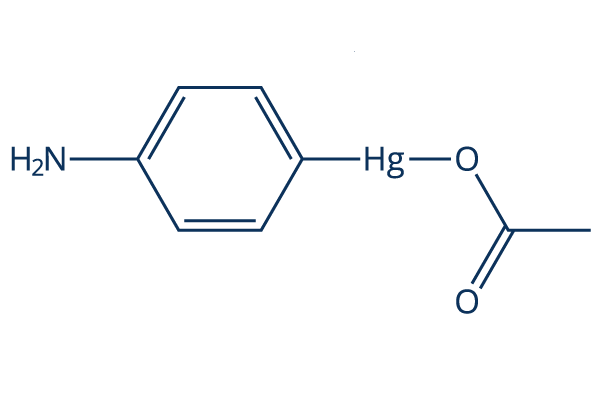 p-Aminophenylmercuric acetate MMP activator Chemical Structure