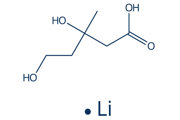 Mevalonic acid lithium salt Chemical Structure