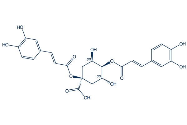1,4-Dicaffeoylquinic acid Xanthine Oxidase inhibitor Chemical Structure