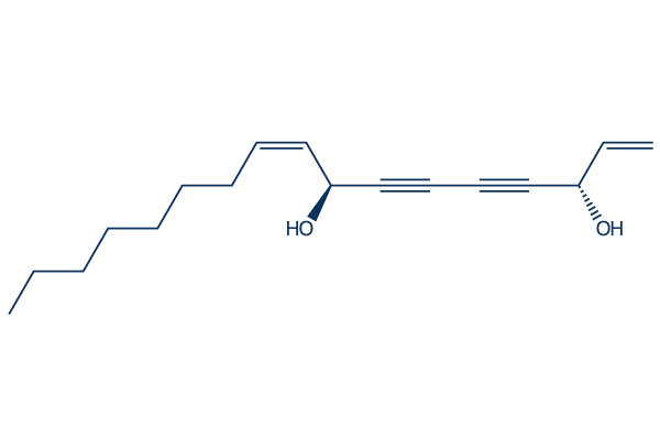 (+)-Falcarindiol Chemical Structure