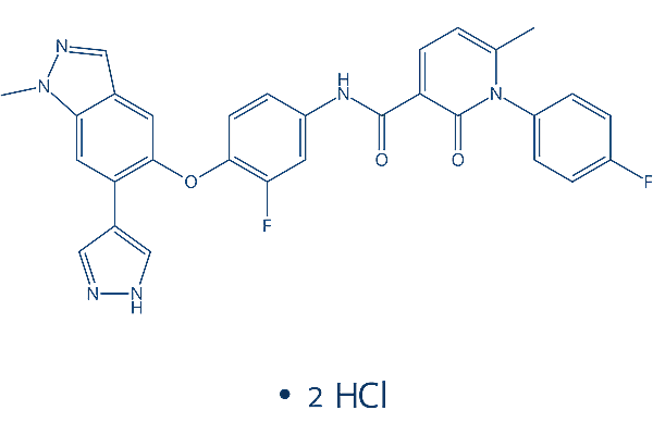 Merestinib dihydrochloride Chemical Structure