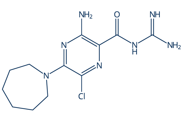 5-(N,N-Hexamethylene)-amiloride Sodium Channel inhibitor Chemical Structure