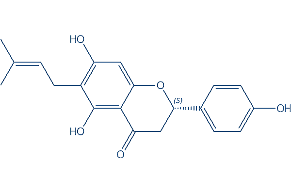 (2S)-6-Prenylnaringenin GABA Receptor modulator Chemical Structure
