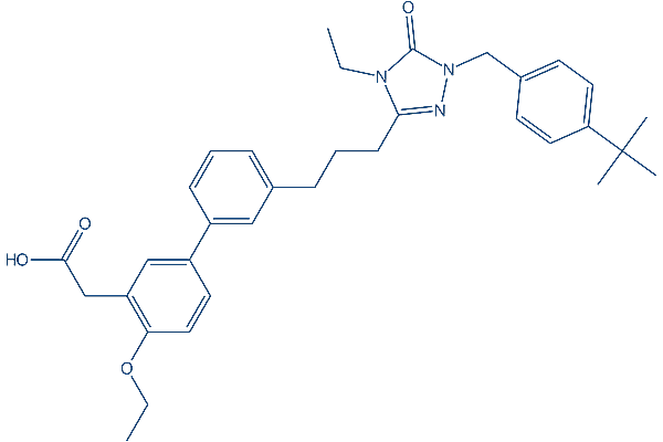 Amezalpat PPAR antagonist Chemical Structure
