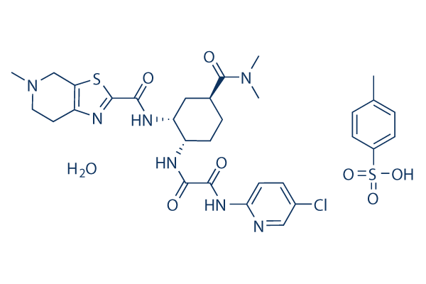 Edoxaban tosylate Monohydrate Chemical Structure