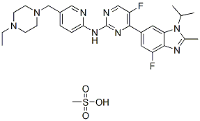Abemaciclib mesylate (LY2835219) Chemical Structure
