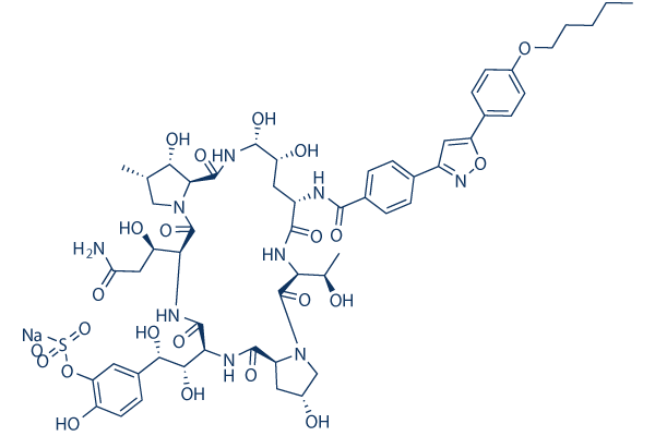 Micafungin (FK 463) Sodium Chemical Structure