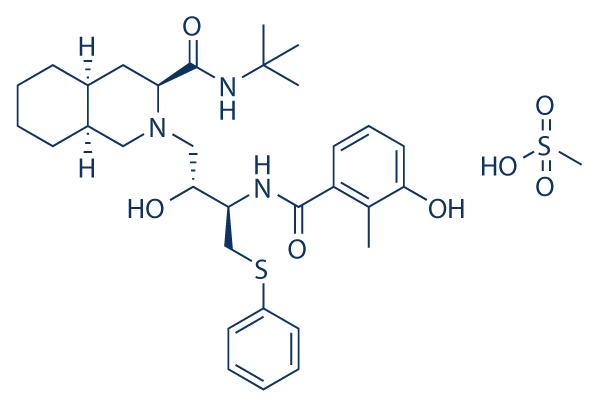 Nelfinavir (AG 1343) Mesylate Chemical Structure