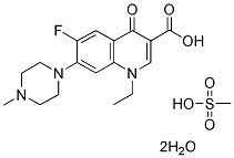 Pefloxacin Mesylate Dihydrate Chemical Structure