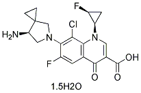 Sitafloxacin Hydrate Chemical Structure