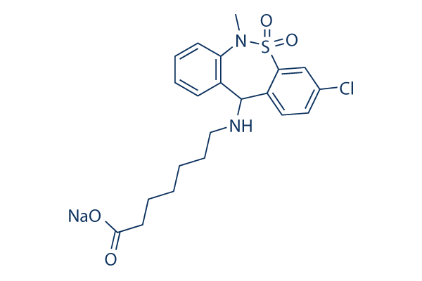 Tianeptine sodium Chemical Structure