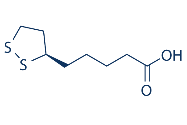 (+)-α-Lipoic acid Chemical Structure
