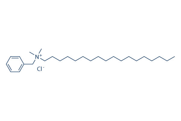 Benzyldimethylstearylammonium Chloride Hydrate Chemical Structure