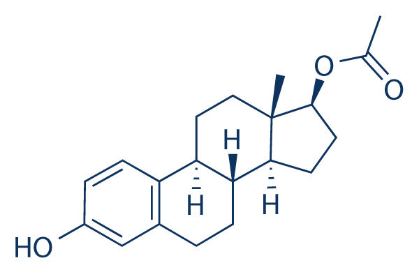 β-Estradiol 17-Acetate Chemical Structure