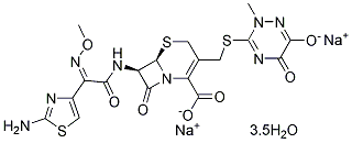 Ceftriaxone disodium salt hemi (heptahydrate) Chemical Structure