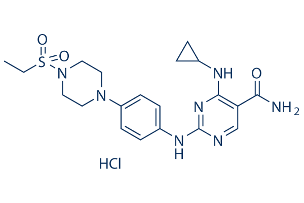 Cerdulatinib (PRT062070) hydrochloride Chemical Structure