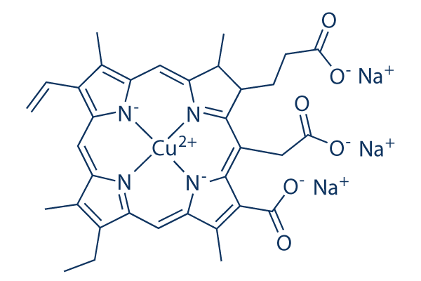 Chlorophyllin (sodium copper salt) Chemical Structure