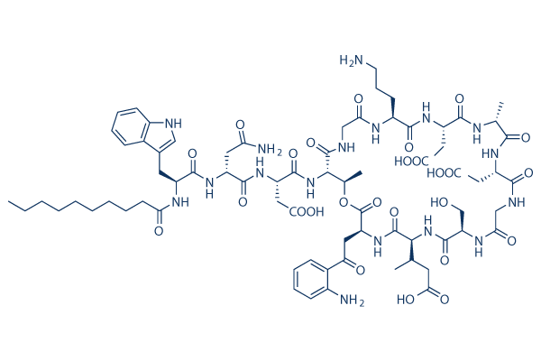 Daptomycin (LY146032) Chemical Structure