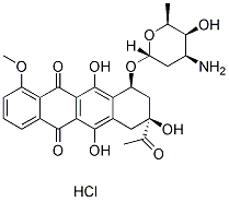 Daunorubicin (RP 13057) HCl Chemical Structure