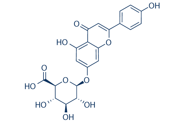 Apigenin-7-O-glucuronide Chemical Structure