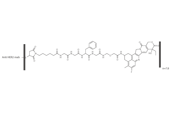 Trastuzumab deruxtecan (ADC) Chemical Structure