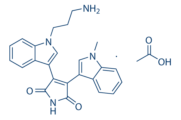Bisindolylmaleimide VIII (acetate) Chemical Structure
