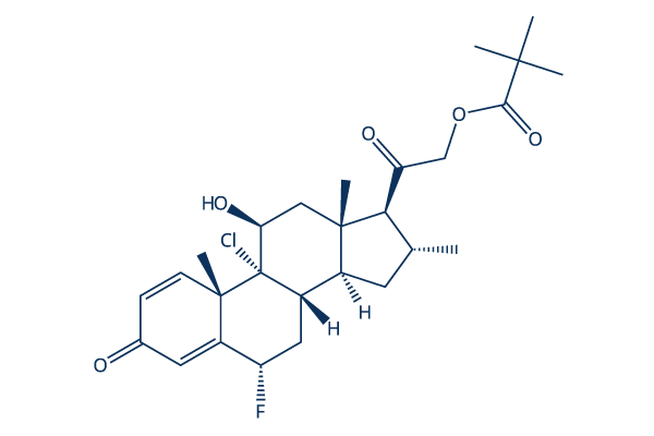 Clocortolone Pivalate Chemical Structure