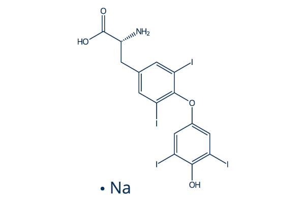dextrothyroxine sodium Chemical Structure
